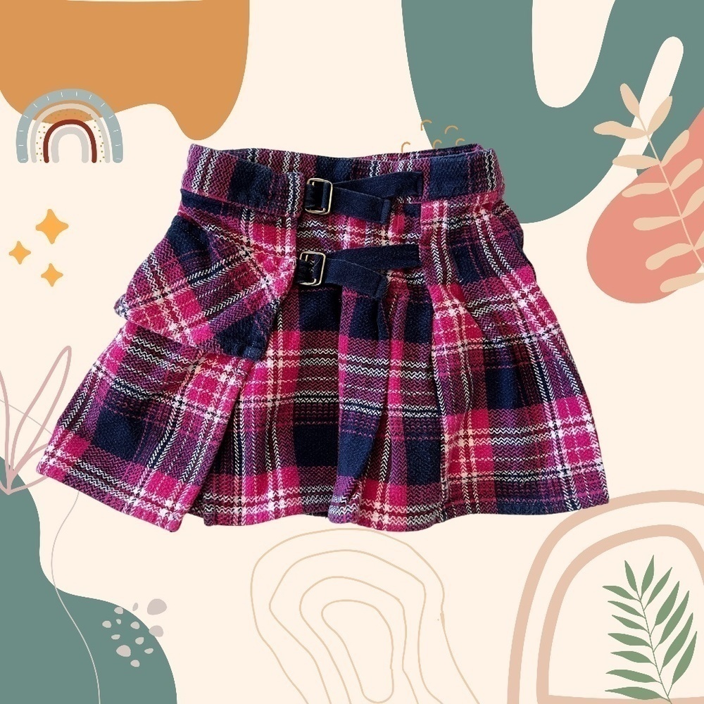 Hurlu Berlu  Plaid 3T Skirt